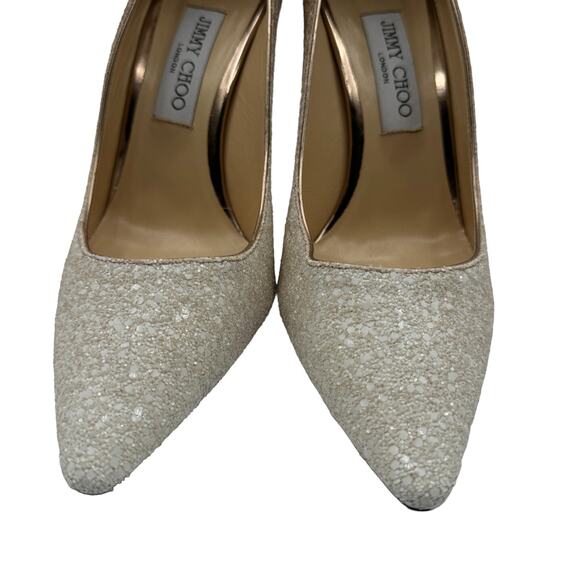 Jimmy Choo Romy 100 Ombre Glitter Pumps‎ Heels US 10 / IT 40 - Picture 8 of 14